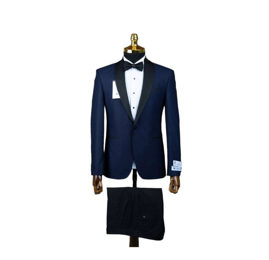 2 Piece Bordeaux Collar Tuxedo