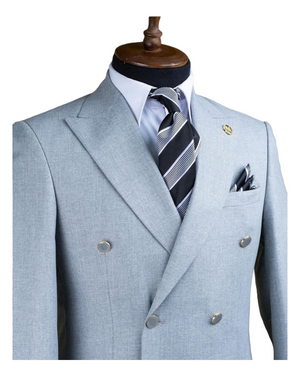 Gray Cotton Linen Blazer