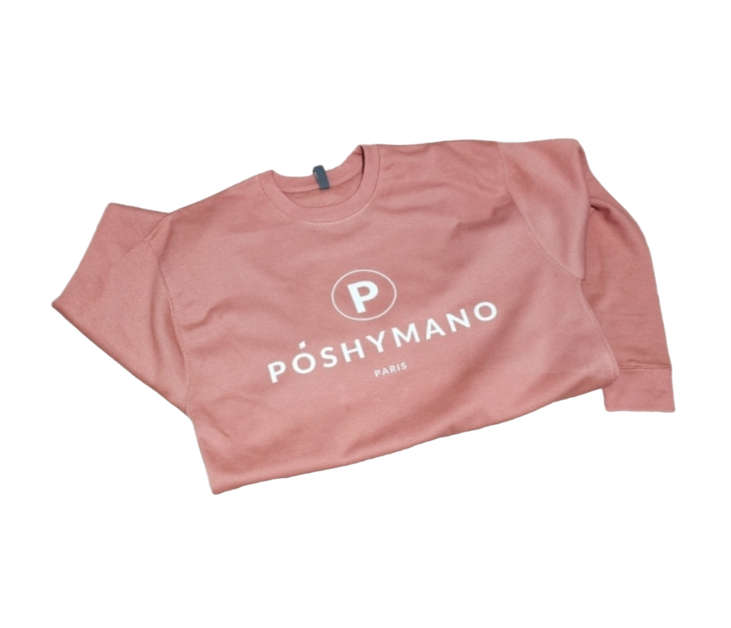 Mauve Poshymano Paris Sweatshirt.  T-Shirt Samp