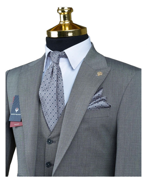 Gray Classic 3 Piece Suit