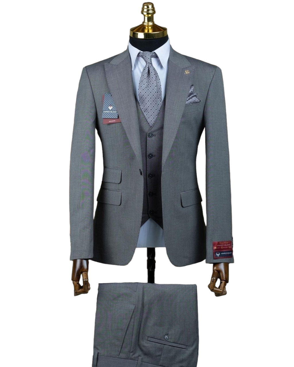 Gray Classic 3 Piece Suit