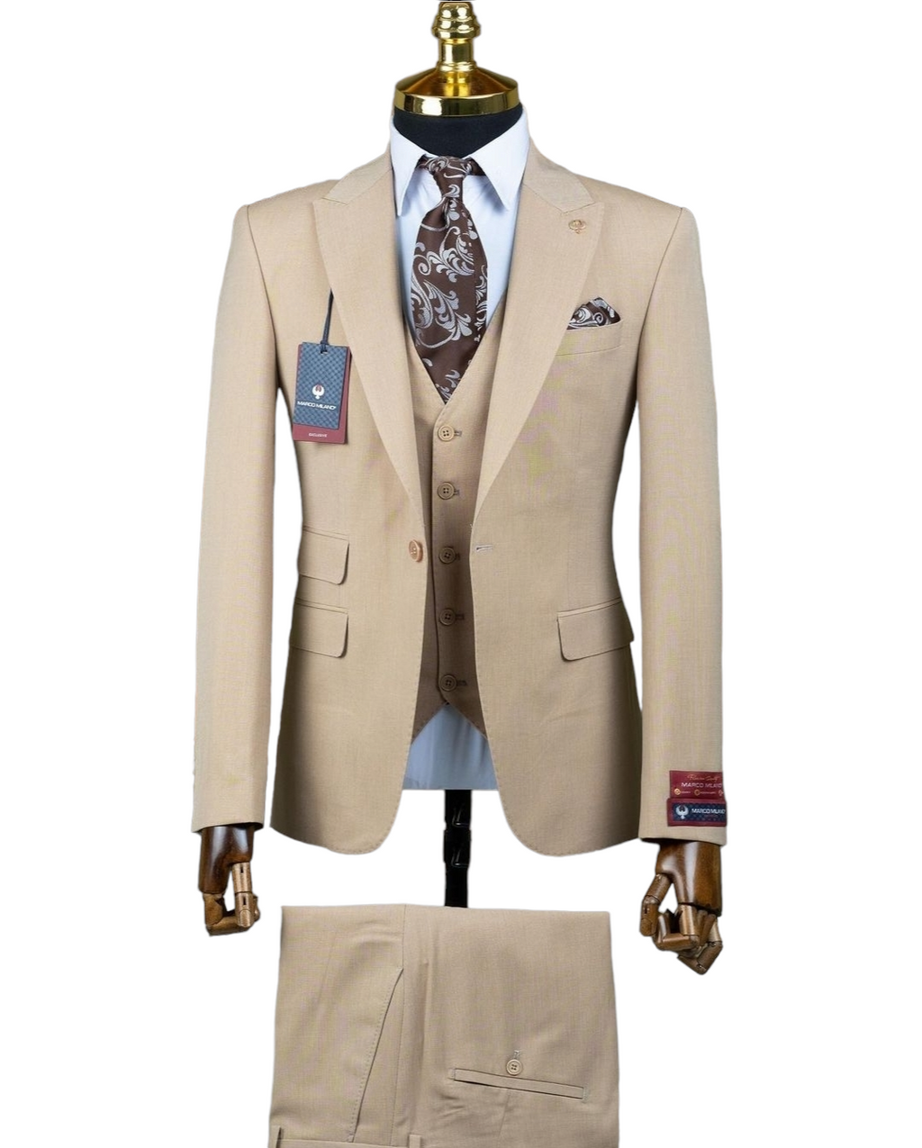 Tan Classic 3 Piece Suit