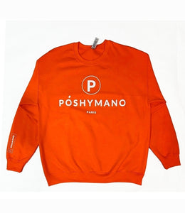 Orange Poshymano Paris Sweatshirt.  T-Shirt Samp