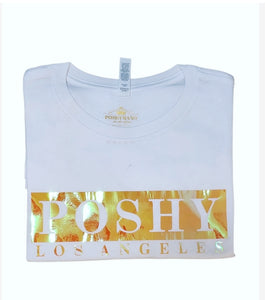 Poshy Los Angeles T-Shirt Shortsleeve White